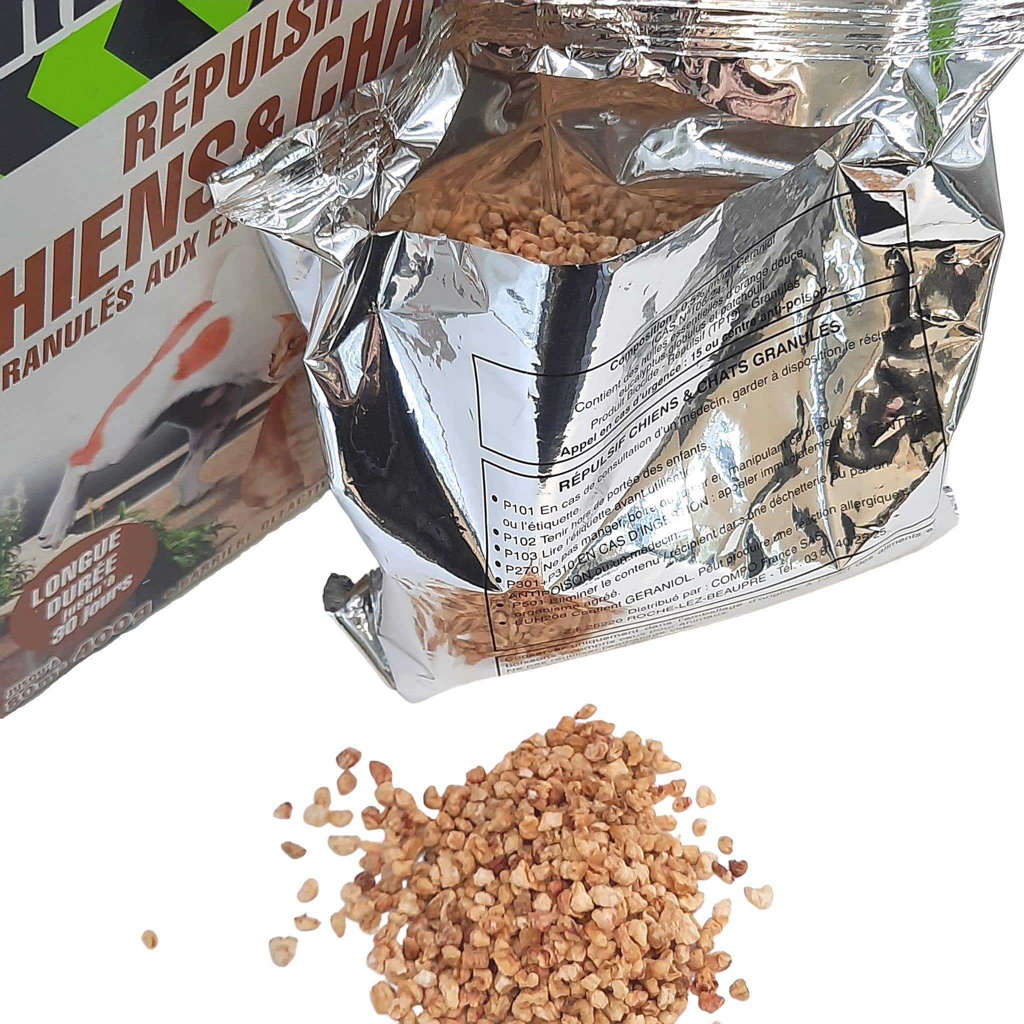 Répulsif Chiens et Chats Extérieur 80 m² 400 g