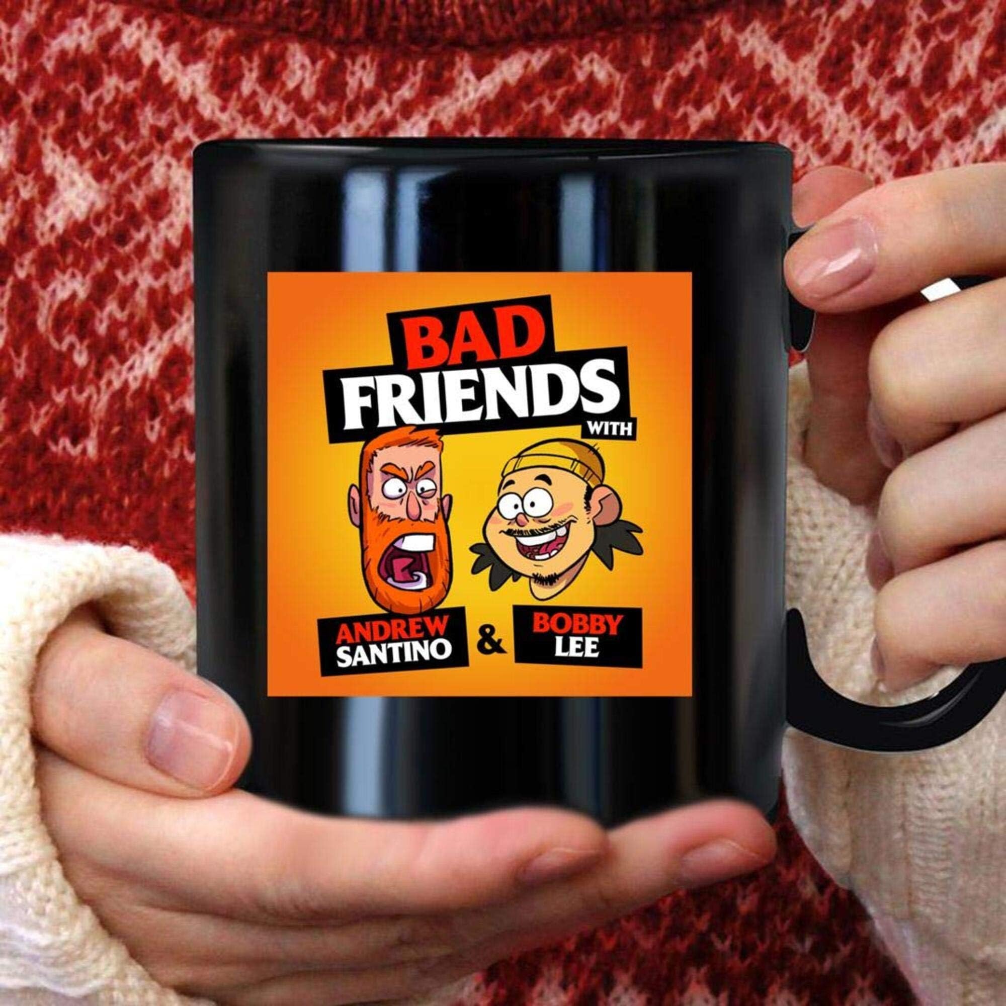 Bobby Lee M-erch Andrew Santino And Bobby Lee Bad-mug Black Mug 11oz IMCB7Y