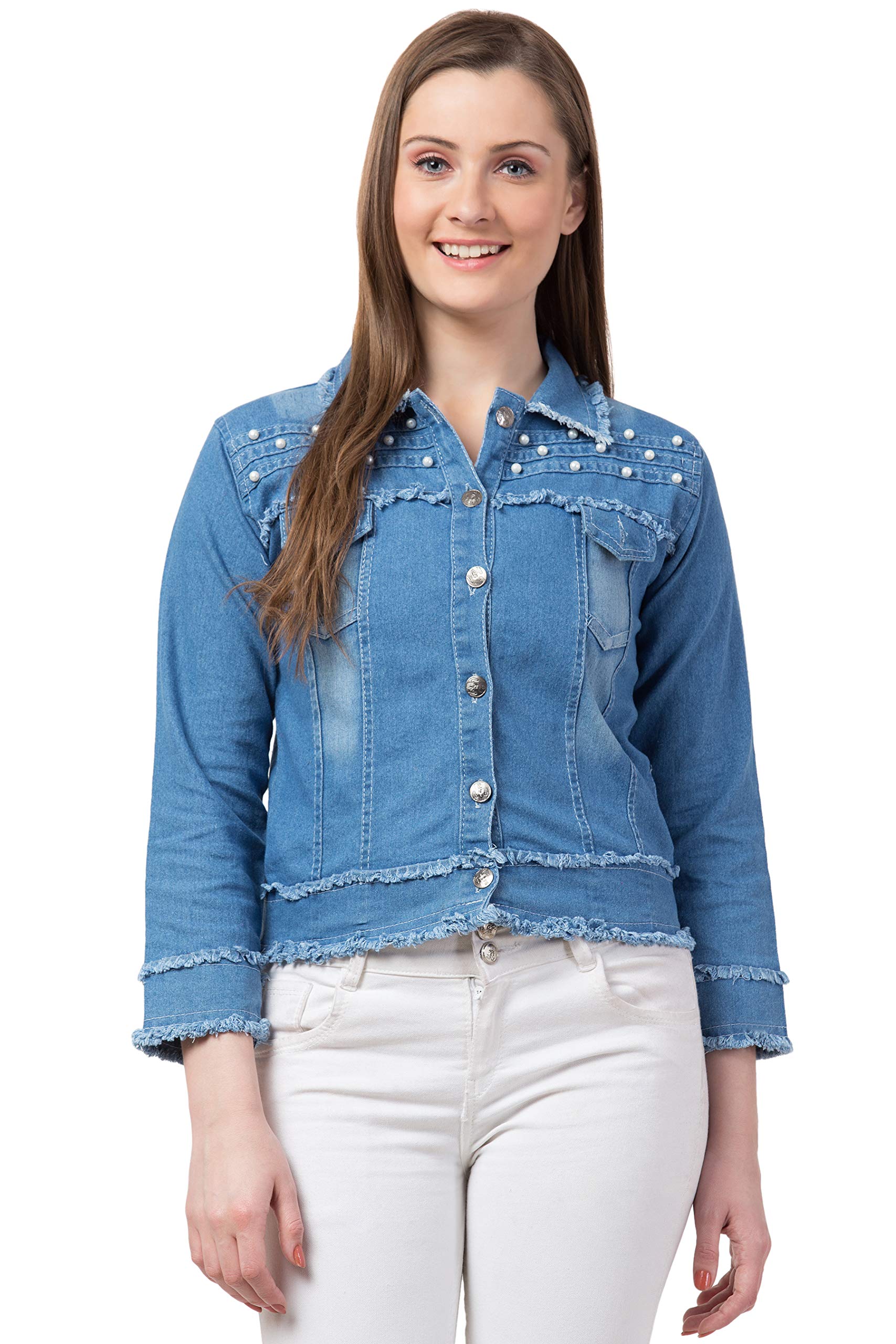 funday fashion Women's Denim Blend Standard Length Jacket-picture-26