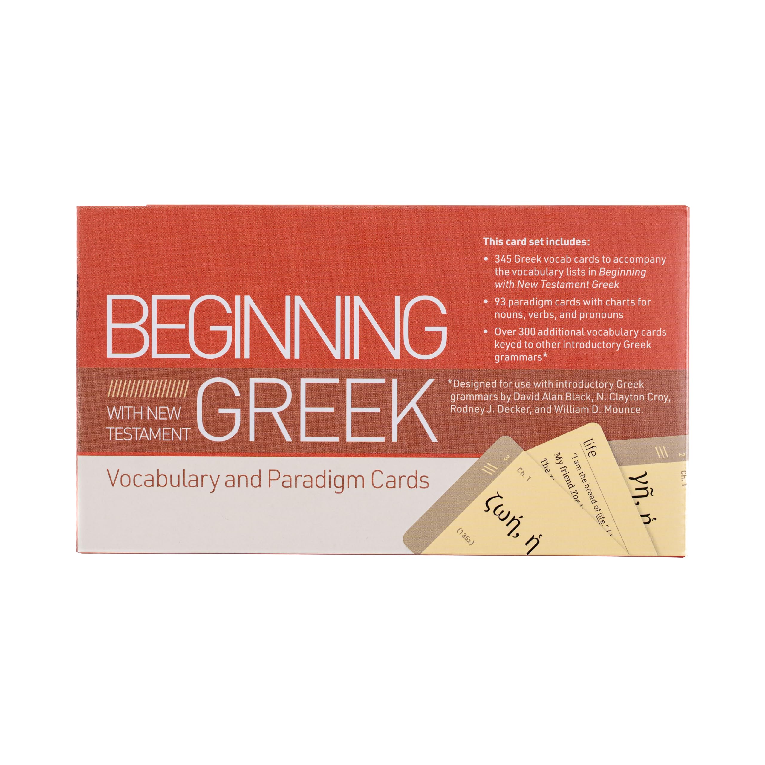 Beginning with New Testament Greek Vocabulary and Paradigm Cards