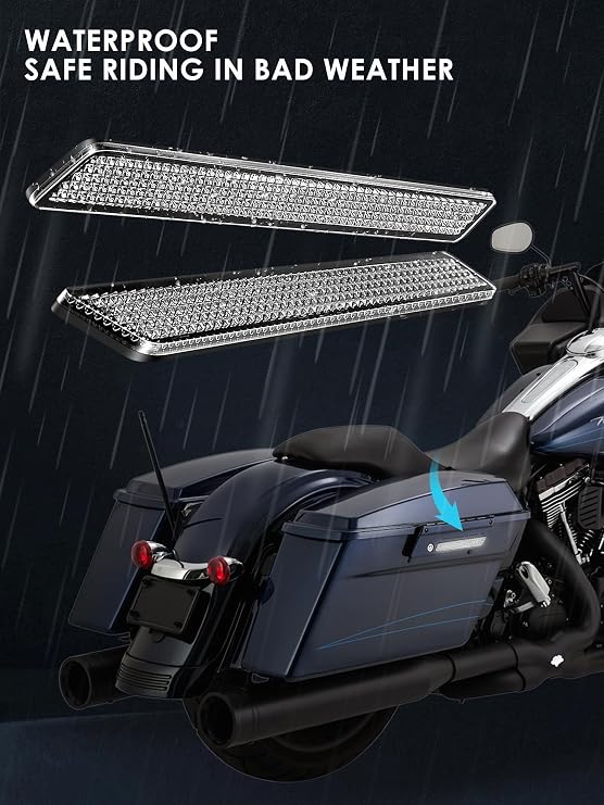 Clear Saddlebag Reflector Inserts 2014-2025