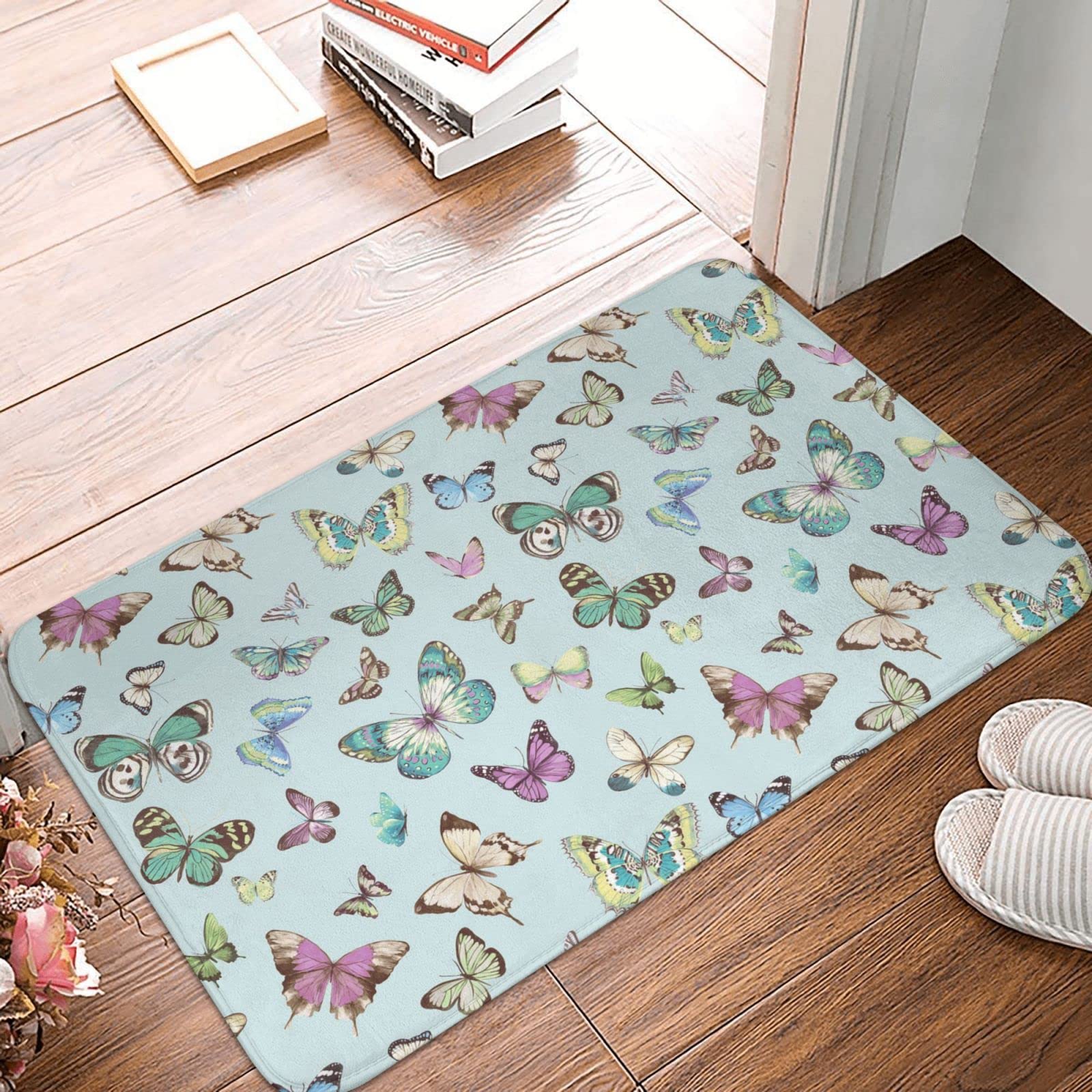 Tapis de bienvenue papillon pour l'extérieur : sublimez votre entrée ce printemps