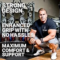 Vista 4 de Schiek Deportes Modelo J1000PLS Jay Cutler Signature Power Lifting Straps Negro