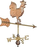 Vista 5 de Good Directions 802PG - Veleta de jardín de gallo, cobre pulido con poste de jardín