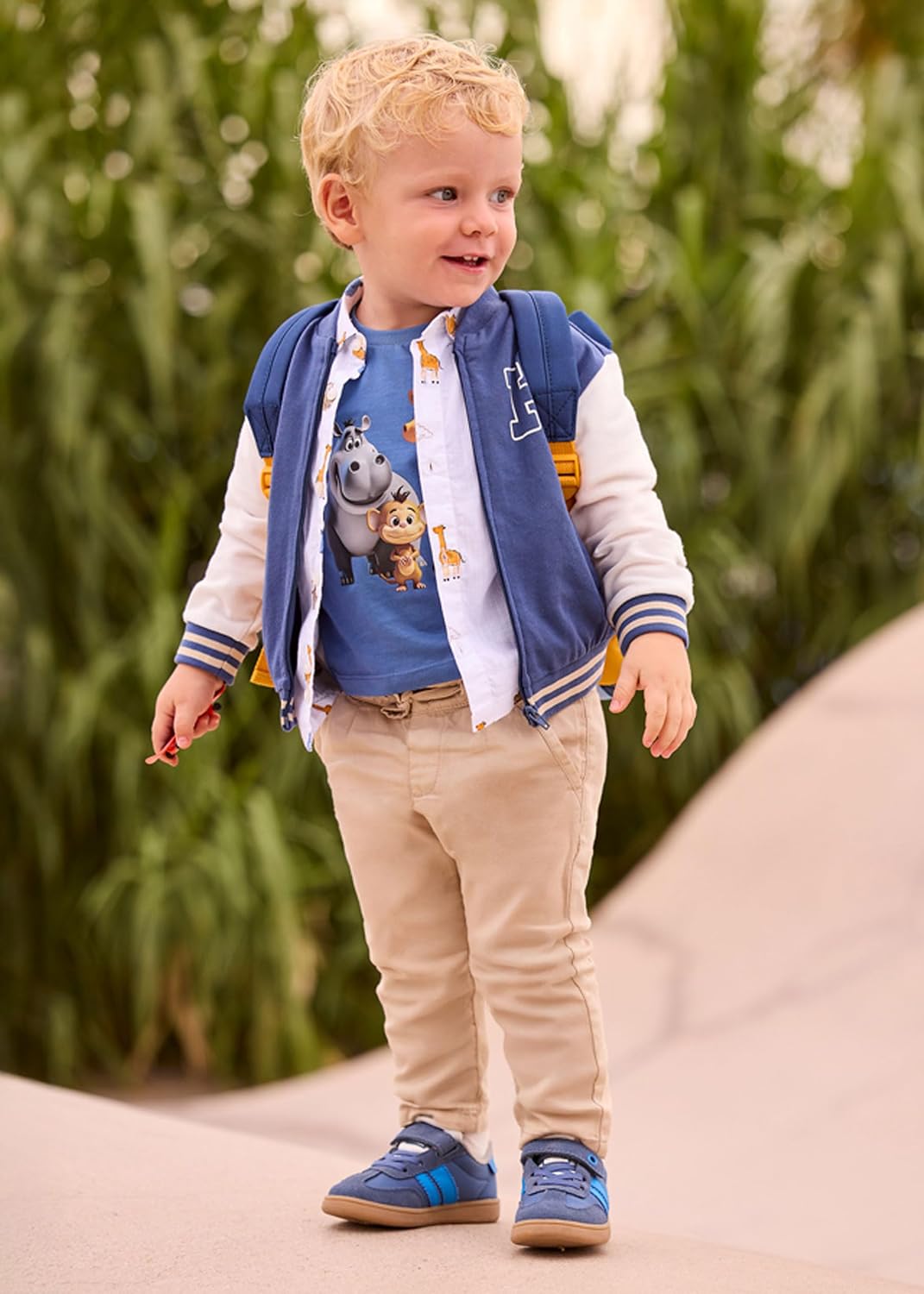 Mayoral Linen Pants for Baby-Boys Cashew
