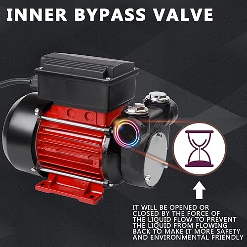 Miniatura 6 de 110V AC 15GPM Bomba Extractor de Transferencia de Combustible de Aceite de Queroseno Eléctrica Autocebante Eléctrica