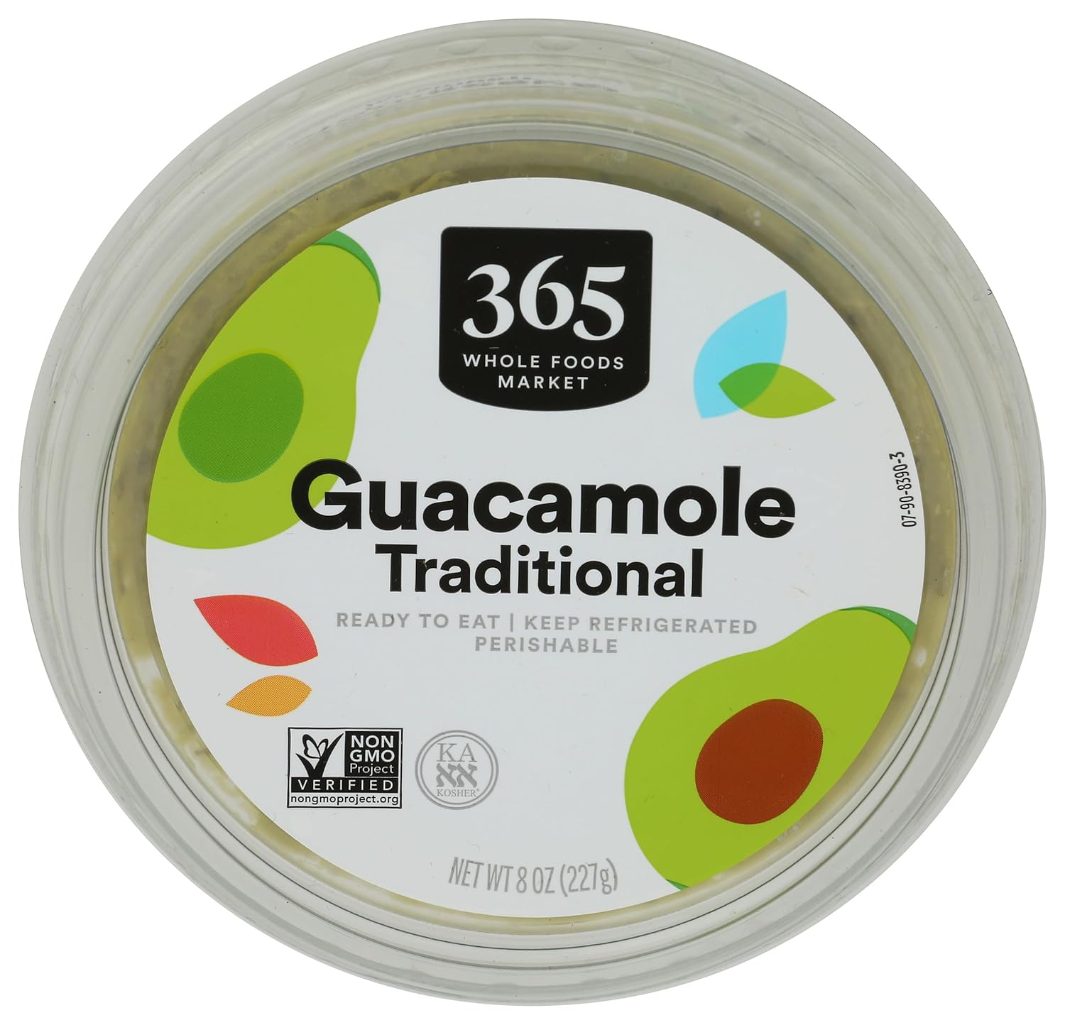 365 by Whole Foods Market Traditional Guacamole, 8 oz - Ready-to-Eat, GMO-Free, Kosher & Vegan Certified Dip