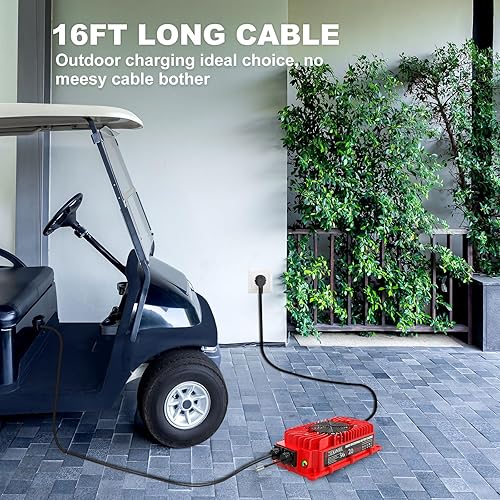 Miniatura 3 de ZEKOODL Cargador de carrito de golf de 36 voltios para EZGO, cargador de batería de carritos de golf de 20 amperios con carga de goteo, certificado