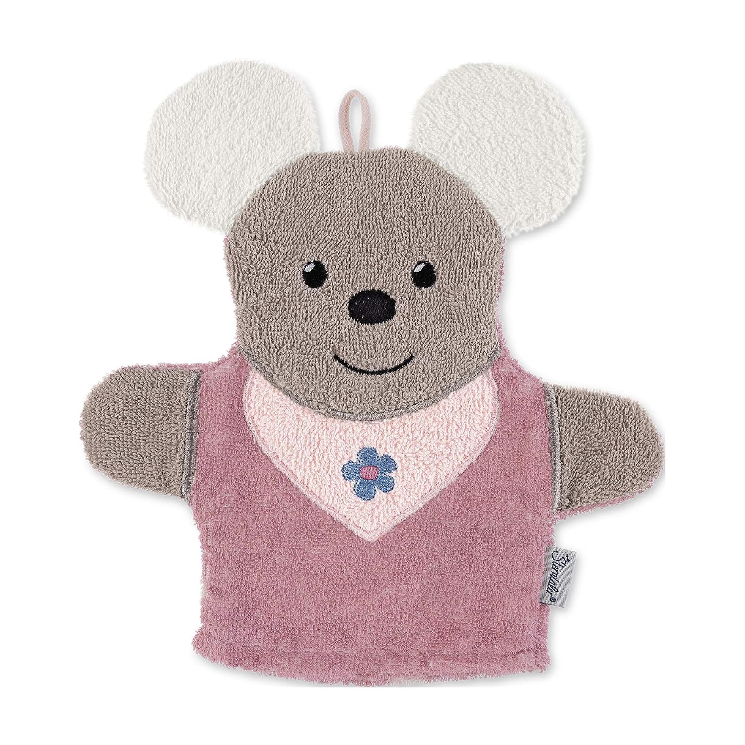 Sterntaler Mouse Mabel Bath Glove - Dimensions: 25 x 24 x 24 cm, Pink