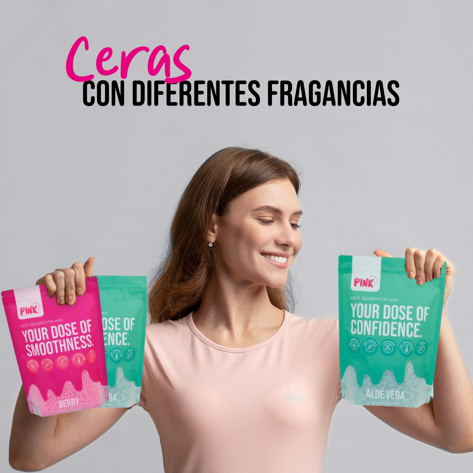 Next Generation Wax Aloe Vera - Perlas de cera (800 g, adecuadas para pieles sensibles, cera vegana sin tiras de fieltro a partir de 1 mm de longitud de cabello)