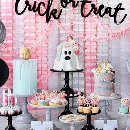 Miniatura 209 de Paquete de 24 adornos para cupcakes de calabaza con purpurina para cupcakes de calabaza para Acción de Gracias, baby shower, decoración de cupcakes