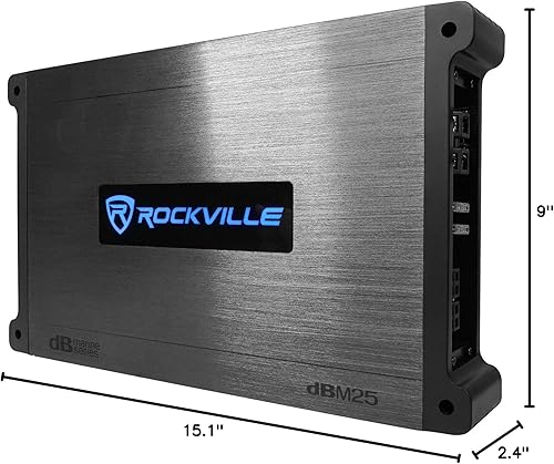 Miniatura 10 de Rockville (2) RKL80MBW 8" 900w altavoces LED marinos+receptor+amplificador+kit de amplificador