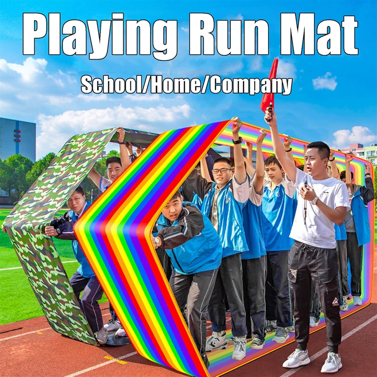 Gioco da Giardino Tappeto da Corsa per Gioco di Squadra, Giochi di Pausa All'asilo/Giochi sul Prato, Gioco Cooperativo Multiplayer (Size : Adult-8M//26FT)