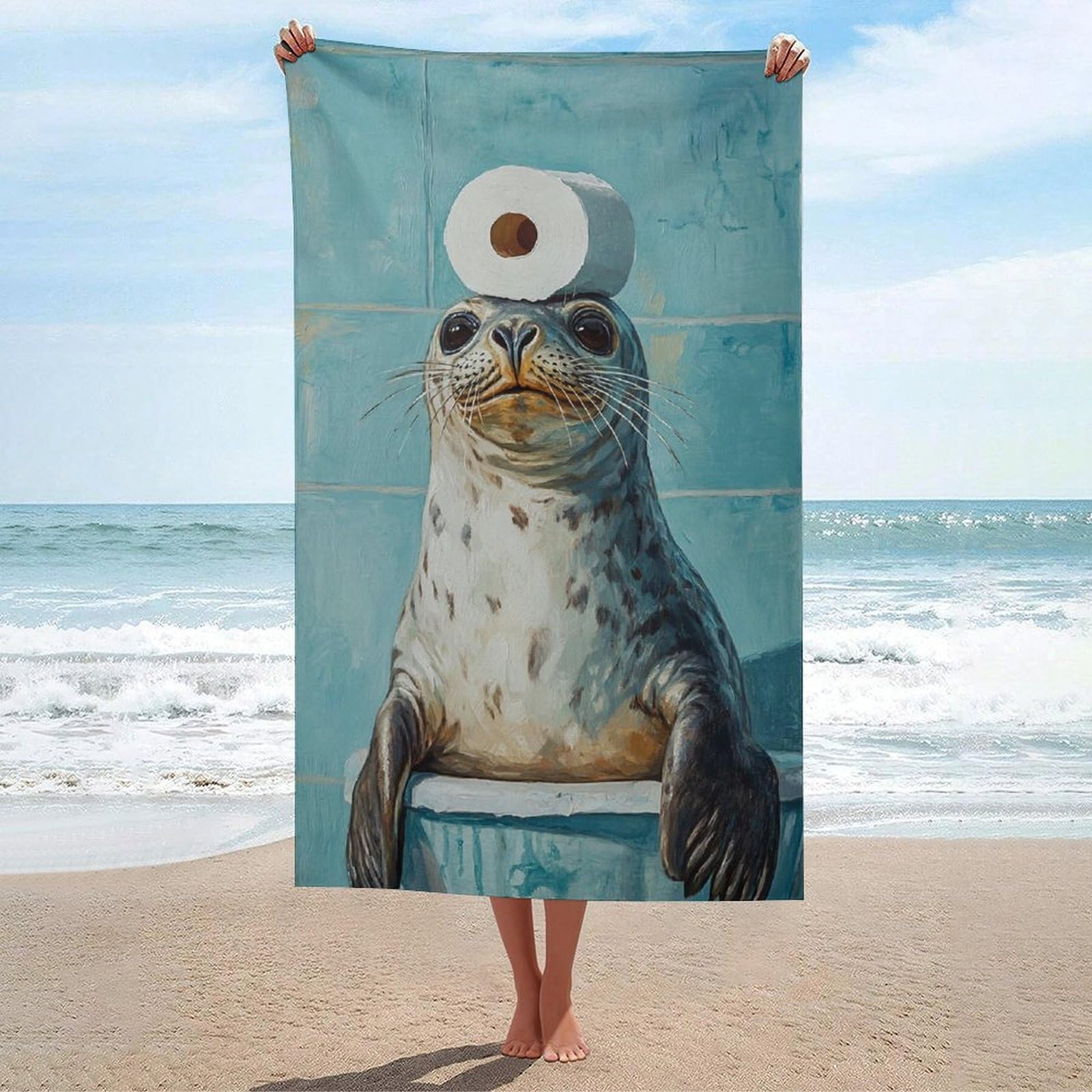 Serviette de plage très grande taille contre le sable, drap de bain de gym