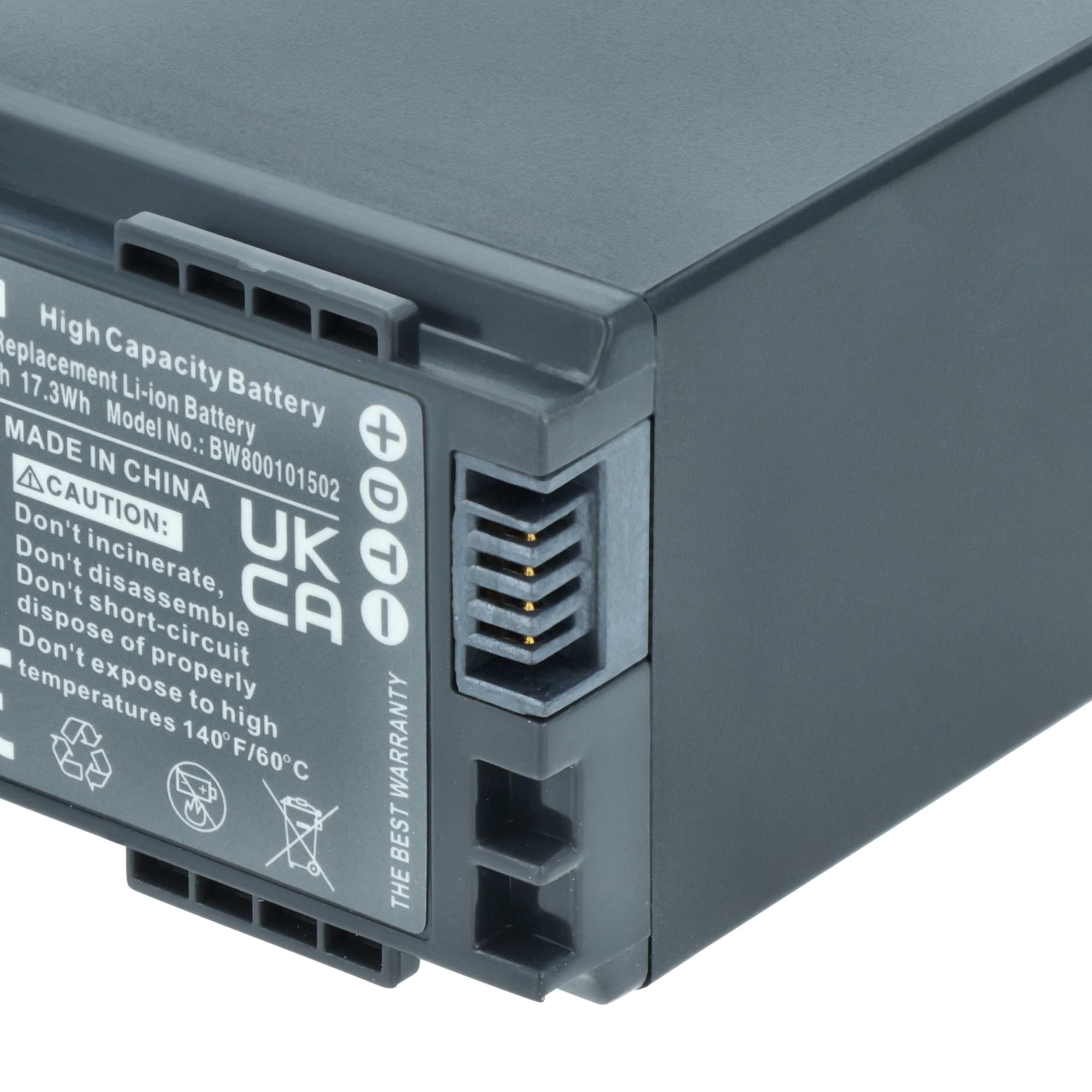 vhbw batteria compatibile con Canon serie HG HG20, HG21 videocamera camcorder (2400mAh, 7,2V, Li-Ion) con infochip