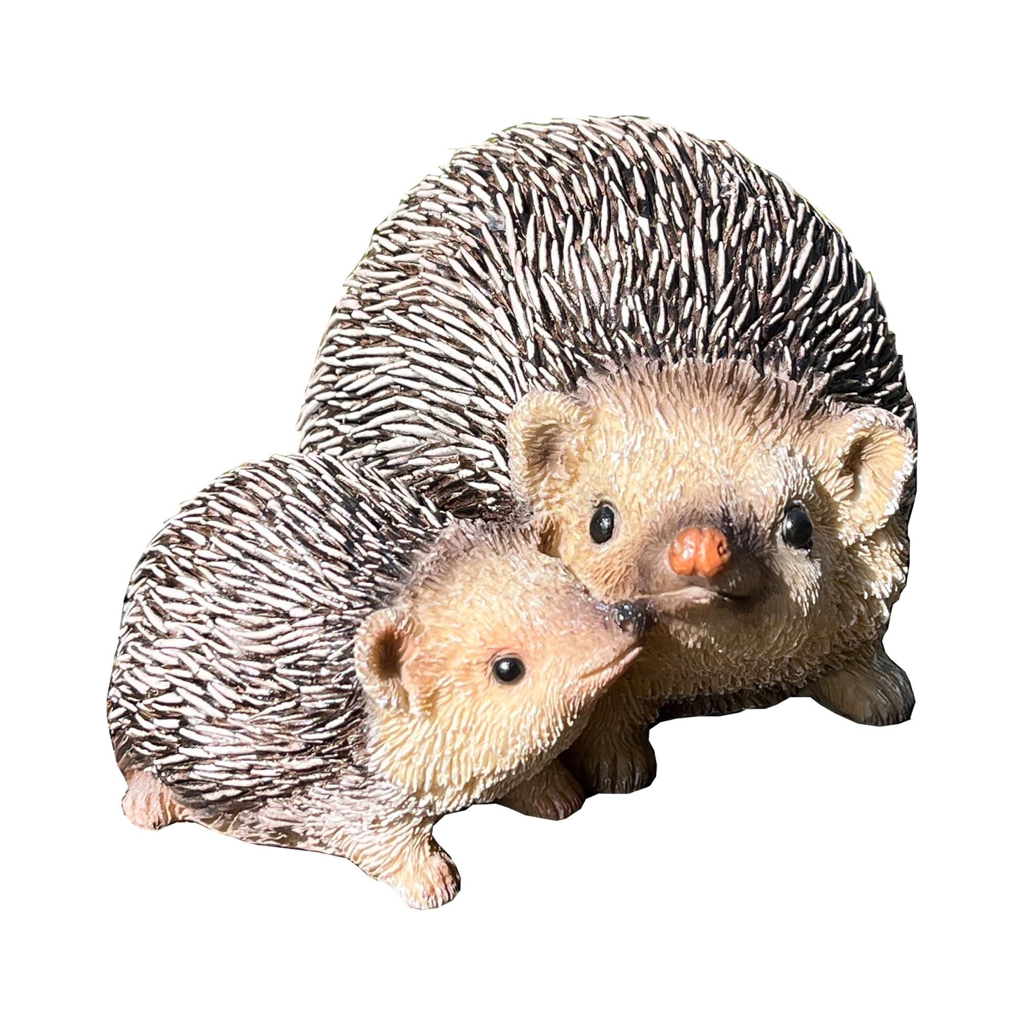 Alfie Francis 17cm (Length) Pair of Hedgehogs Garden Ornament Realistic Resin Outdoor Decoration