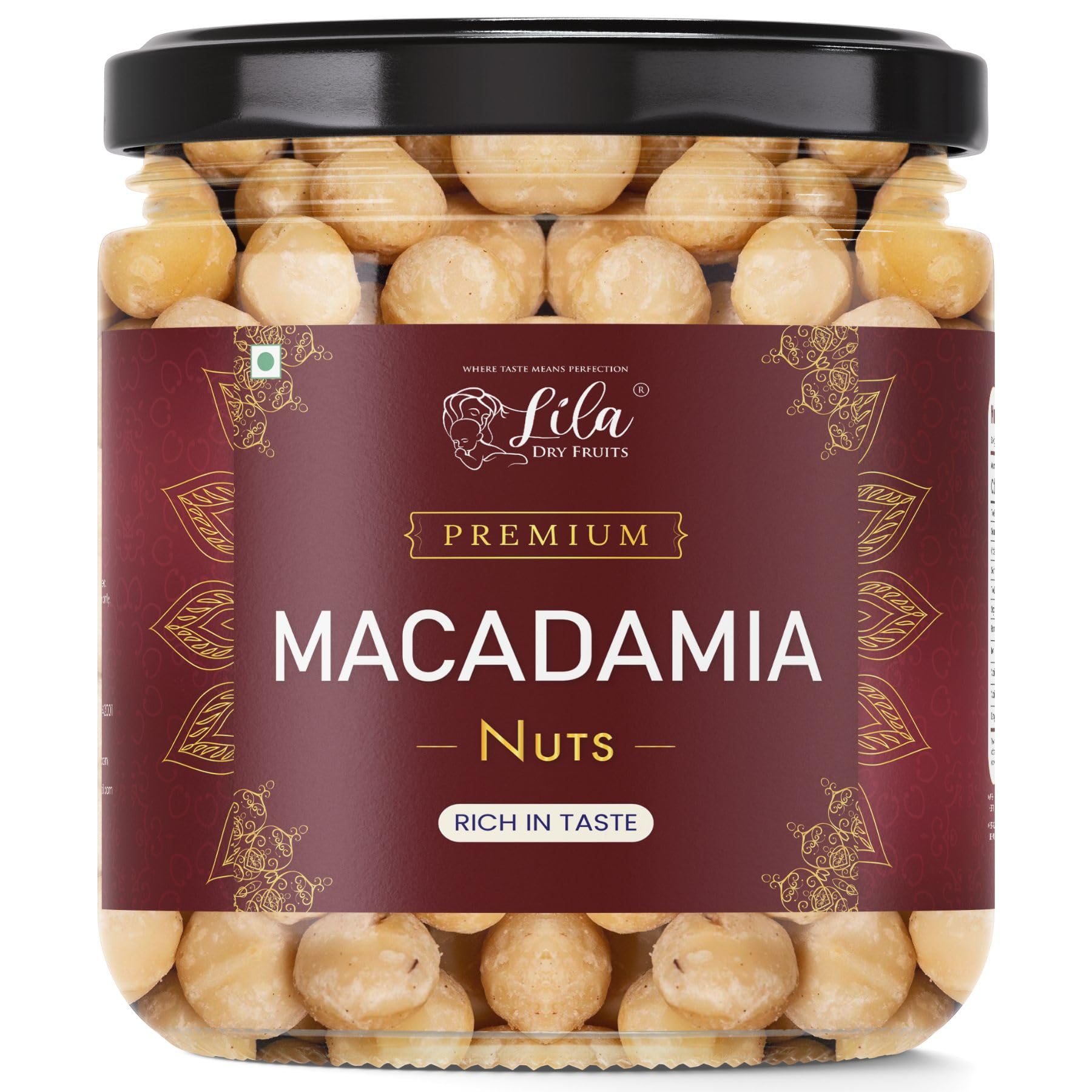 LILA DRY FRUITS Premium Macadamia Nuts 100 g | Fresh, Buttery & Crunchy | Natural, Unroasted & Unsalted | Ideal for Snacking, Baking & Cooking | Dry Fruits Exotic Nuts Perfect for Gifting | Jar-image-44