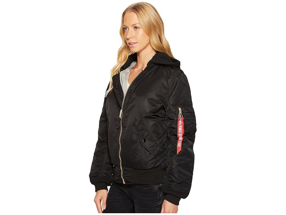 

Alpha Industries MA-1 Natus Jacket (Black/New Silver Lining) Women's Coat