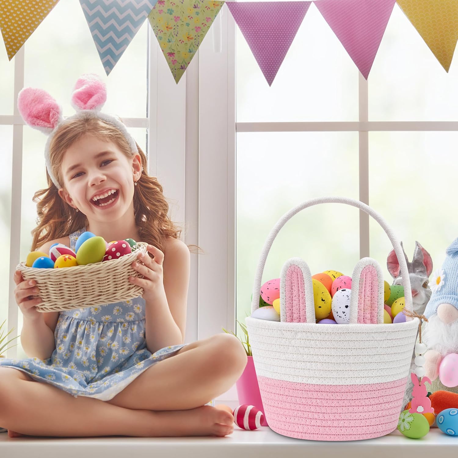 Easter Rope Baskets for Kids