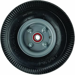 Magline 101020 10" Diameter Foam Filled Pneumatic Wheel with Semi Precision Bearing