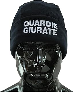 Cappello Tondo Blu Pile Guardie GIURATE Bianca