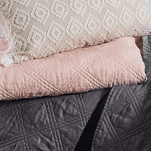 Miniatura 5 de Levtex Home - 100% lino delantero100% algodón parte trasera - Edredón King - Lino lavado - Blush - Tamaño edredón (106 x 92 pulgadas)