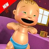 📌Naughty Baby alone in Dream Life Family House.