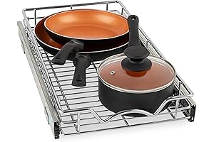 HOLD N' STORAGE Pull Out 2 Shelf Cabinet Kitchen Slide Out