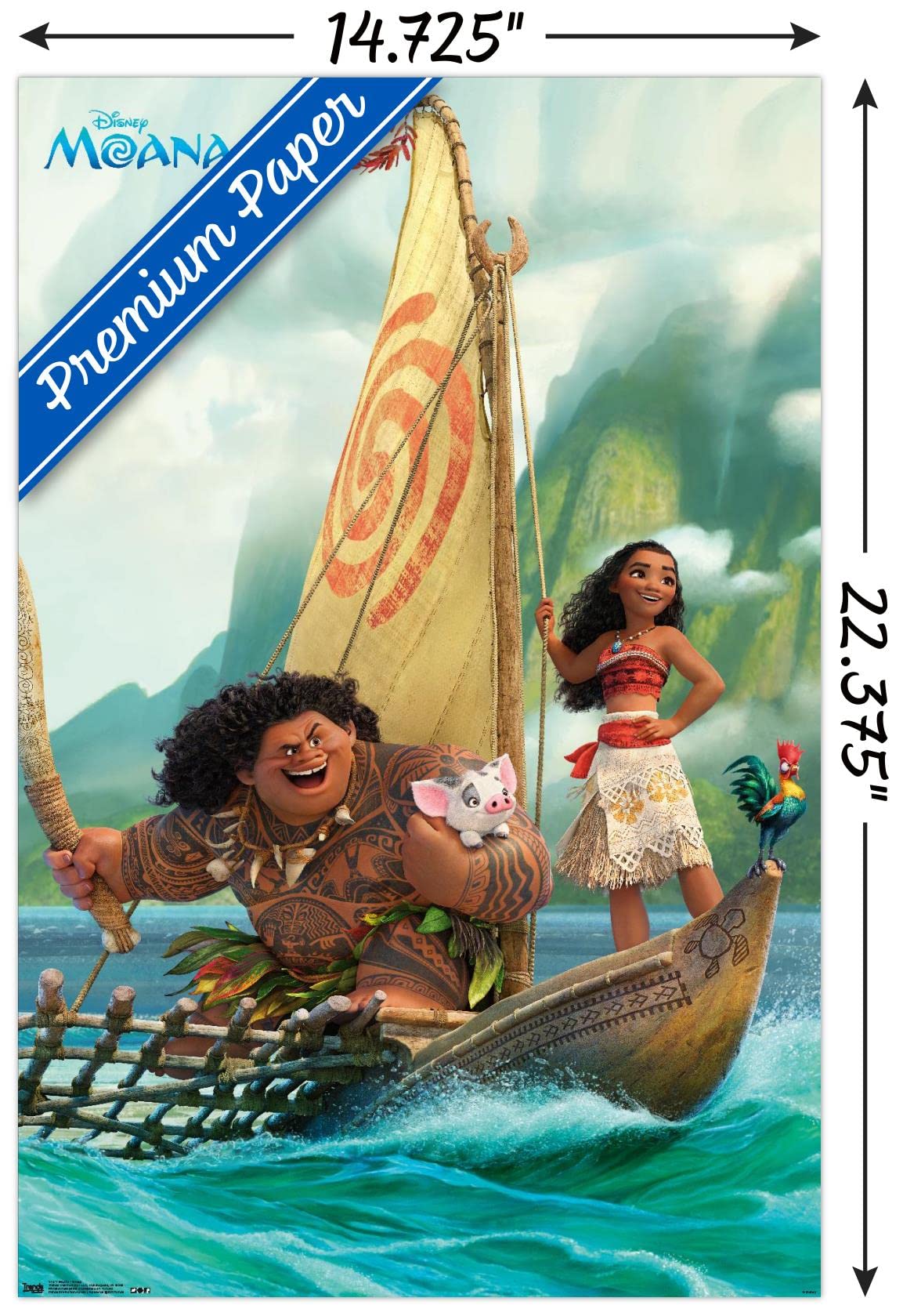 Amazon.com: Trends International Disney Moana - Group Wall