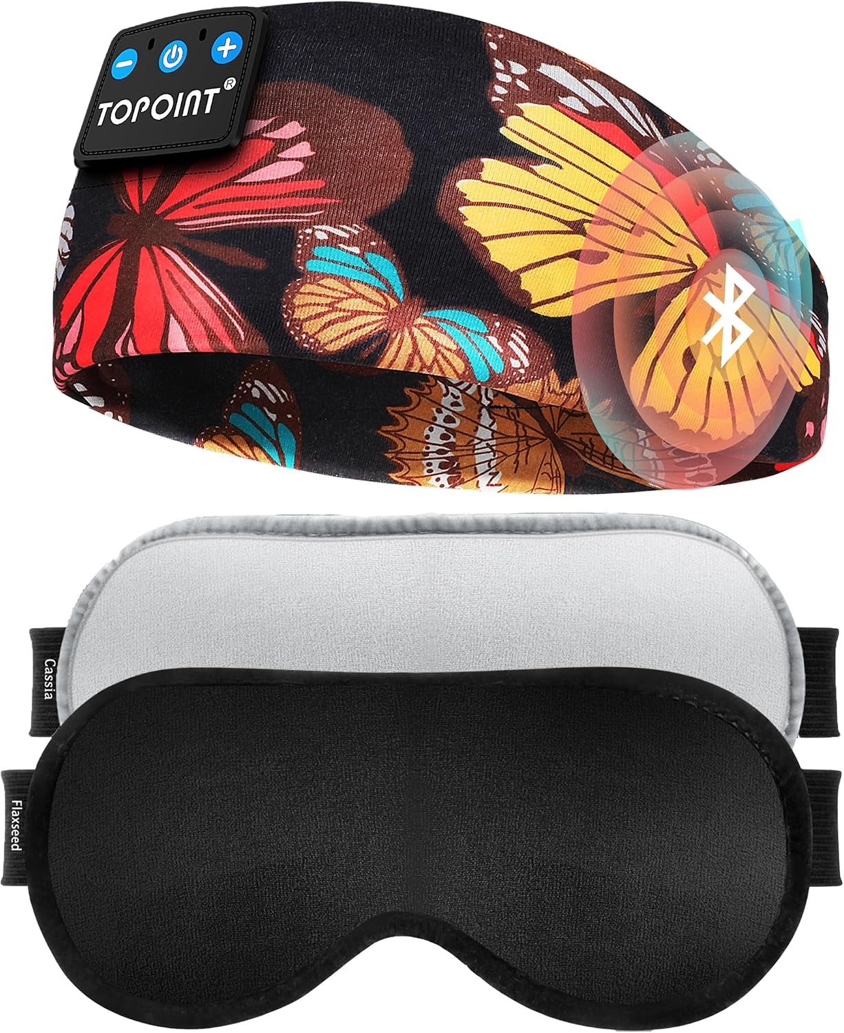 Warm Eye Mask and Bluetooth Headband