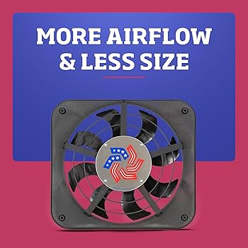 LP サファリーズ サファリーズ・ファン SDL10149 SURFARIS /00260 Flex-a-lite 123 Lo-Profile S-Blade Electric Puller Fan, Fans