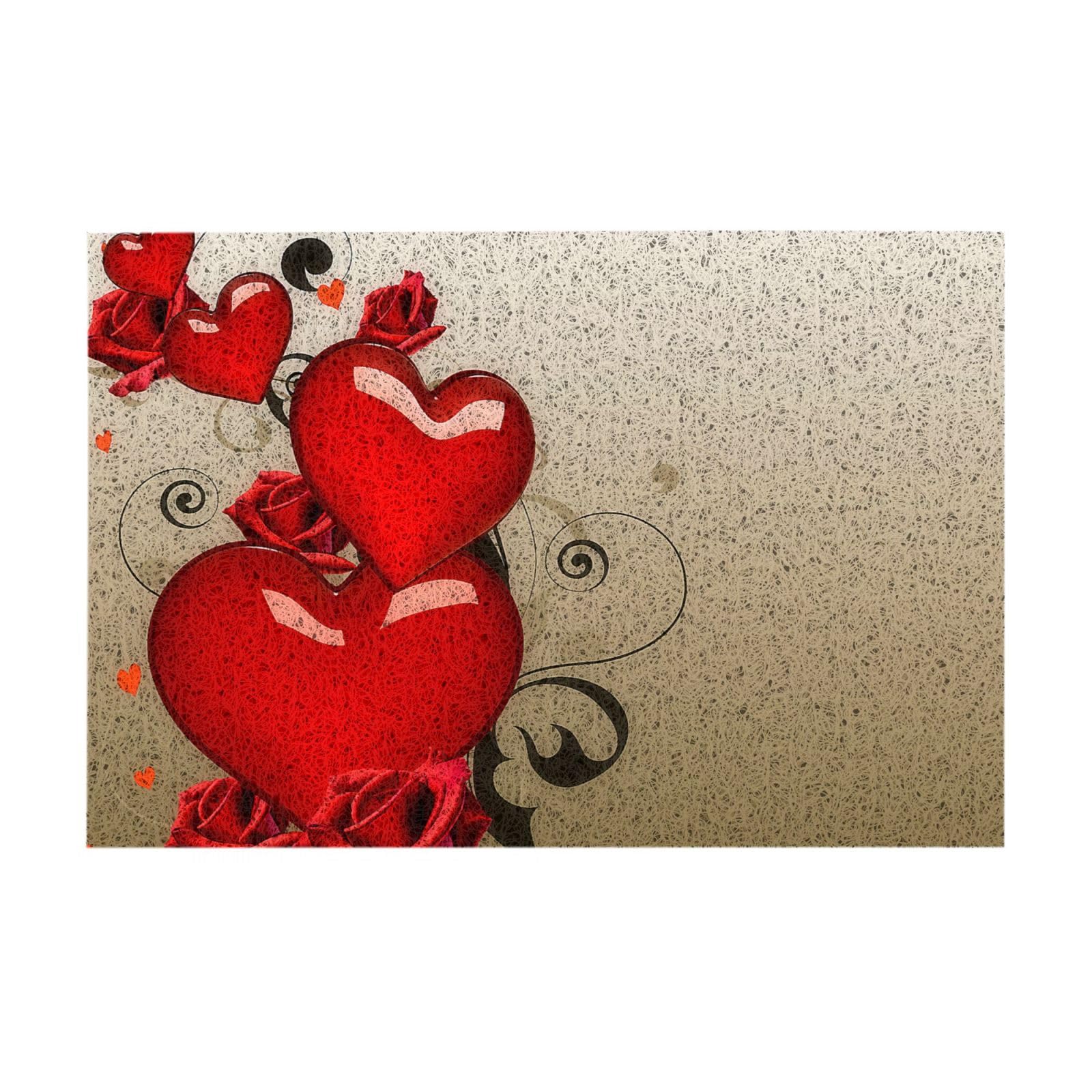 Tapis de sol Saint-Valentin BAFAFA en PVC, le cadeau idéal pour l'entrée de maison