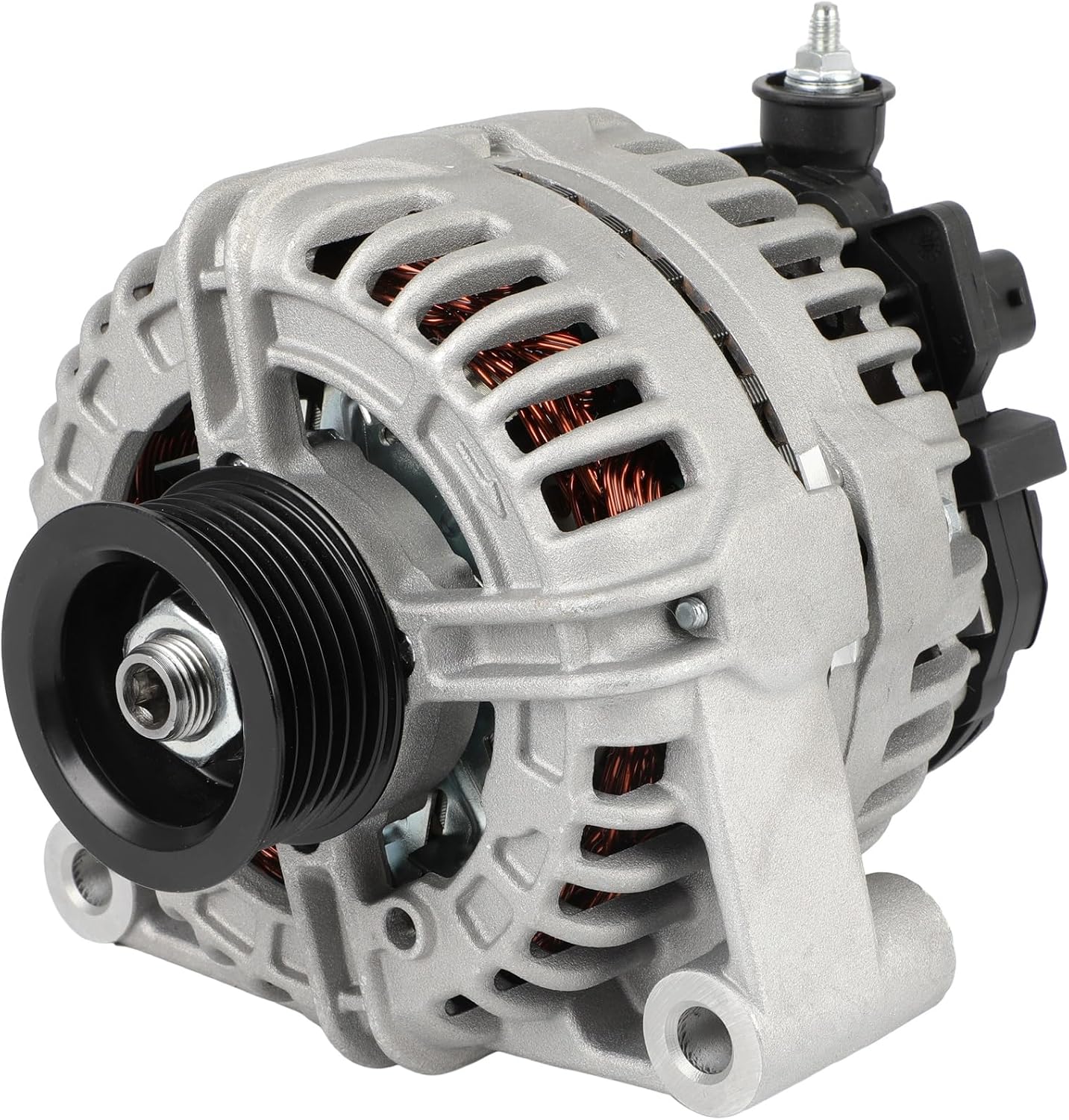 SCITOO New Alternator Fits for GMC for Sierra 1500 2007-2009,for GMC for Yukon XL 1500 07-09,for Chevrolet for Silverado 1500 07-09,for Chevrolet for Suburban 1500 07-09,12V 125Amp CW S6 Pulley 11234