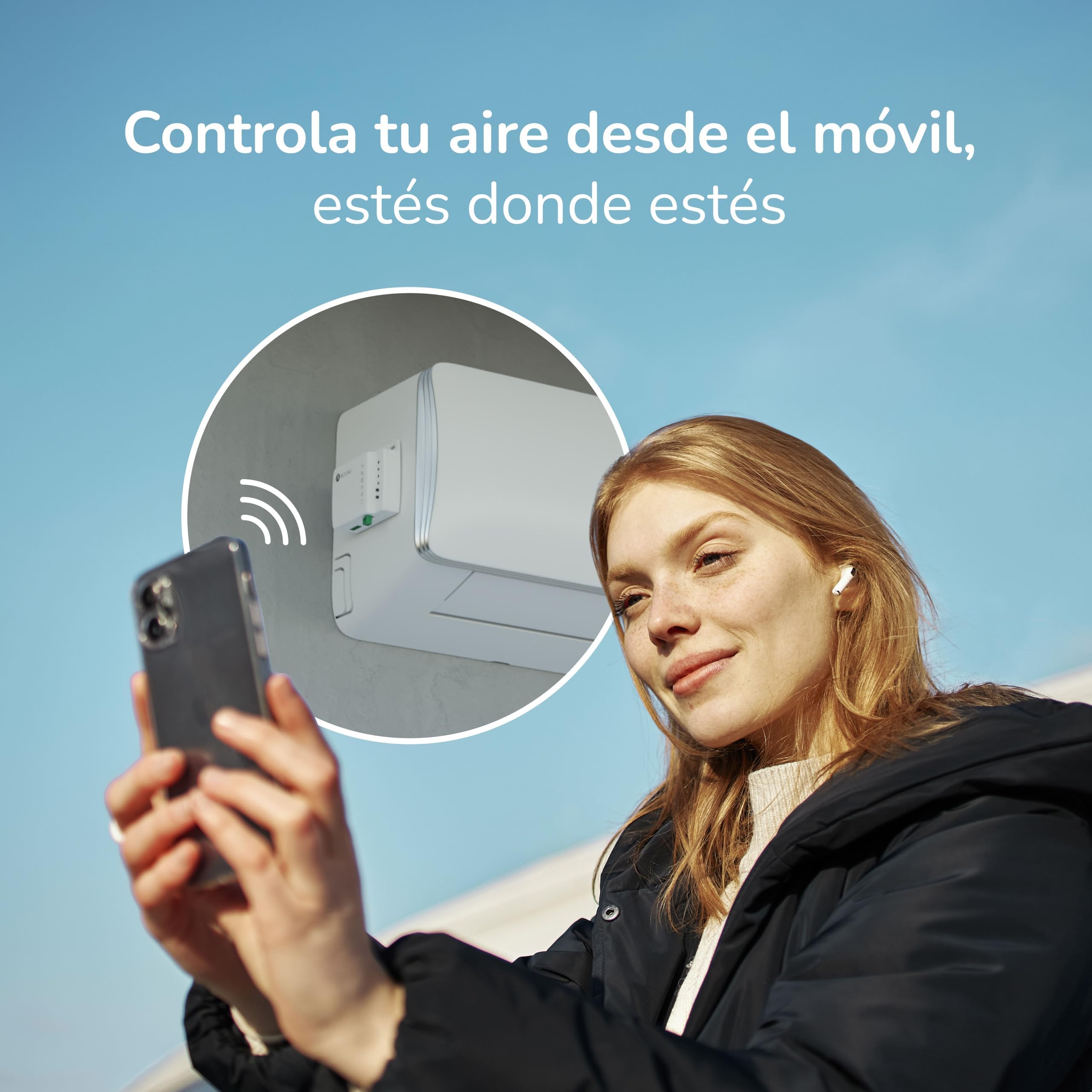 AIRZONE - Aidoo Control WiFi para Aire Acondicionado - Compatible con FUJITSU 3 Wires AZAI6WSCFUJ - Control Remoto de Aire Acondicionado y Programación vía App - Compatible con Google Home y Alexa