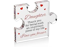 Daughter Gifts - Engraved Acrylic Block Puzzle as a Sentimental Keepsake