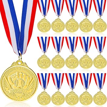 TTQ 16 PCS Baseball Medals for Kids Baseball Award Medals with Neck Ribbon,Game Prize Medals for Competitions,Sports Events,Baseball Game Sports,Baseball Party Favors,2 Inches