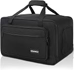 Haut-parleur sac de transport lourd avec épais rembourré pour compact 8" Cabinets de conférenciers; raccords lourds QSC K8, Yamaha DXR8 et plus, noir (8-Inch)