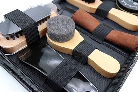 Amazon | [Rurmy] 靴磨きセット 靴磨きケース 10点 セット クロス