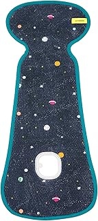 Colchoneta AirLayer AeroMoov para silla de paseo ASALBSP Estrellas - colchoneta 3D de forro suave con estructura alveolar transpirable que mantiene a su bebé fresco y seco en su silla de paseo