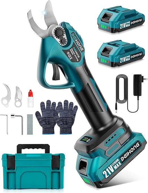 BEIHONG Electric Pruners, with 2pcs Rechargeable 2AH