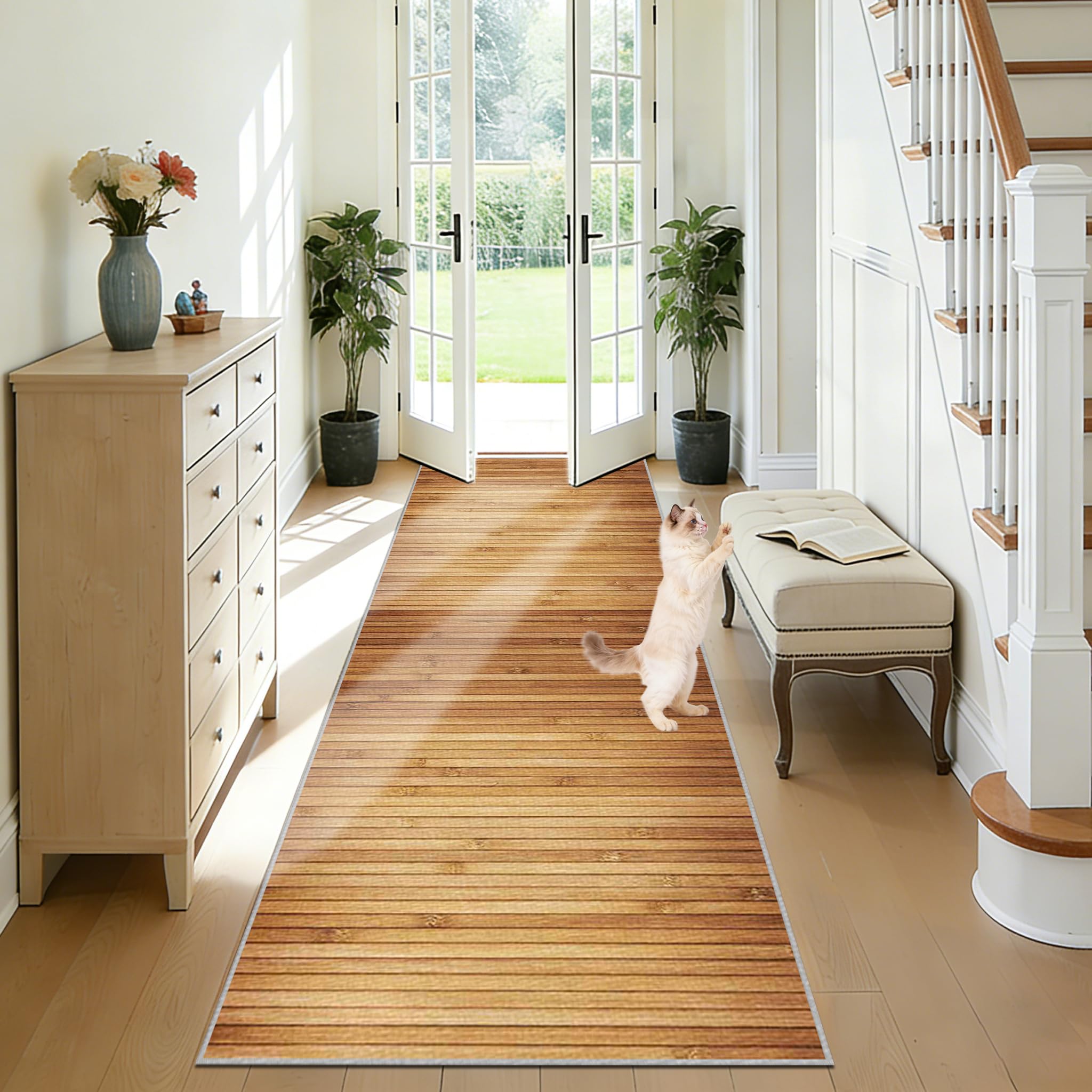 Tapis de passage couloir long antidérapant contre les glissades