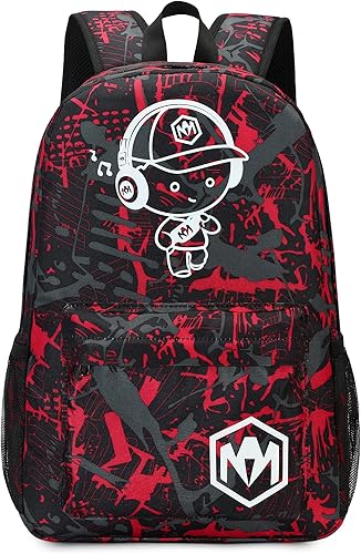 Miniatura 9 de Mochila preescolar para niños y niñas, bolsas escolares para niños y niñas, bolsas escolares para jardín de infantes, Música Niño Rojo