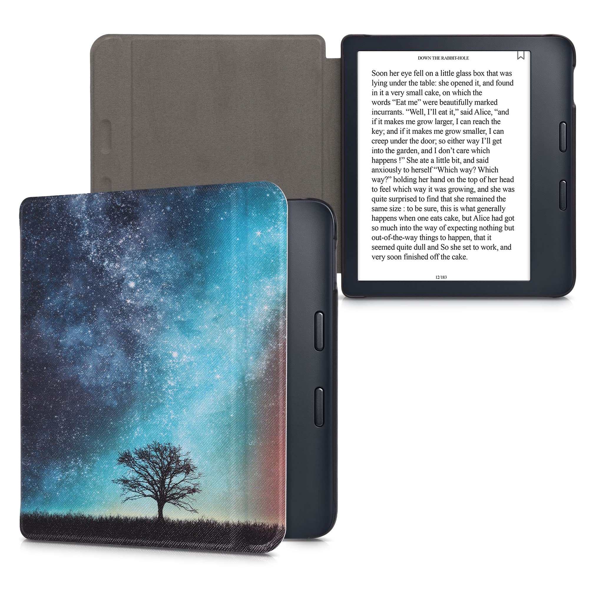Housse Magnétique Kwmobile Pour Kobo Libra H2O - Protection Style Similicuir Bleu
