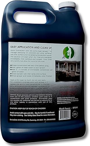 Vista 7 de EnviroColor Tinte de mantillo negro 32 oz Treats 2400 pies ² Tinte de mantillo negro, tinte de mantillo negro para paisajismo, pintura de mantillo