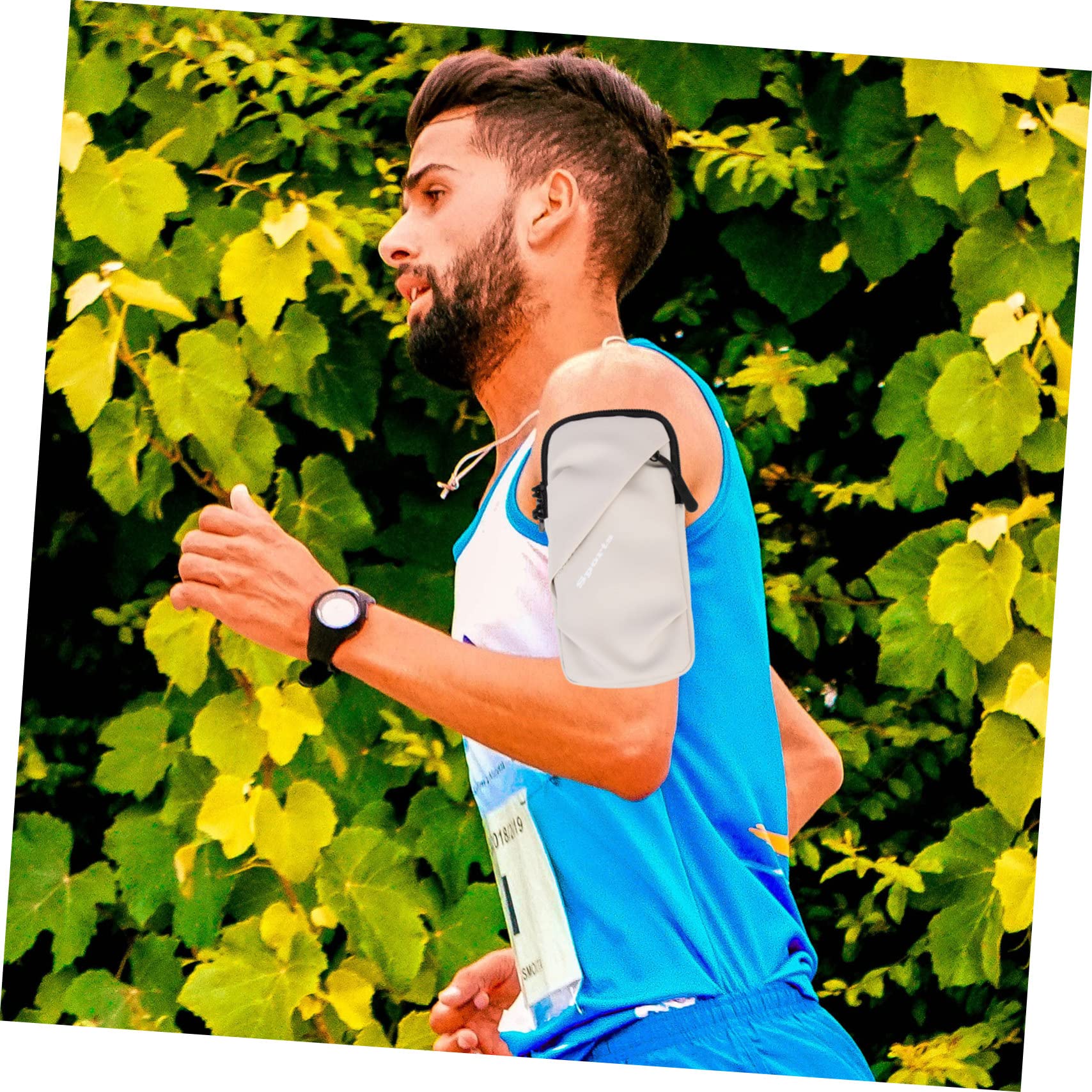 Uonlytech 4stücke Laufarmband Für wasserdichte Handyhalterung Mit Elastischer Armstasche Für Jogging Fitness Und Outdoor-aktivitäten Universelle Handytasche -rutsch