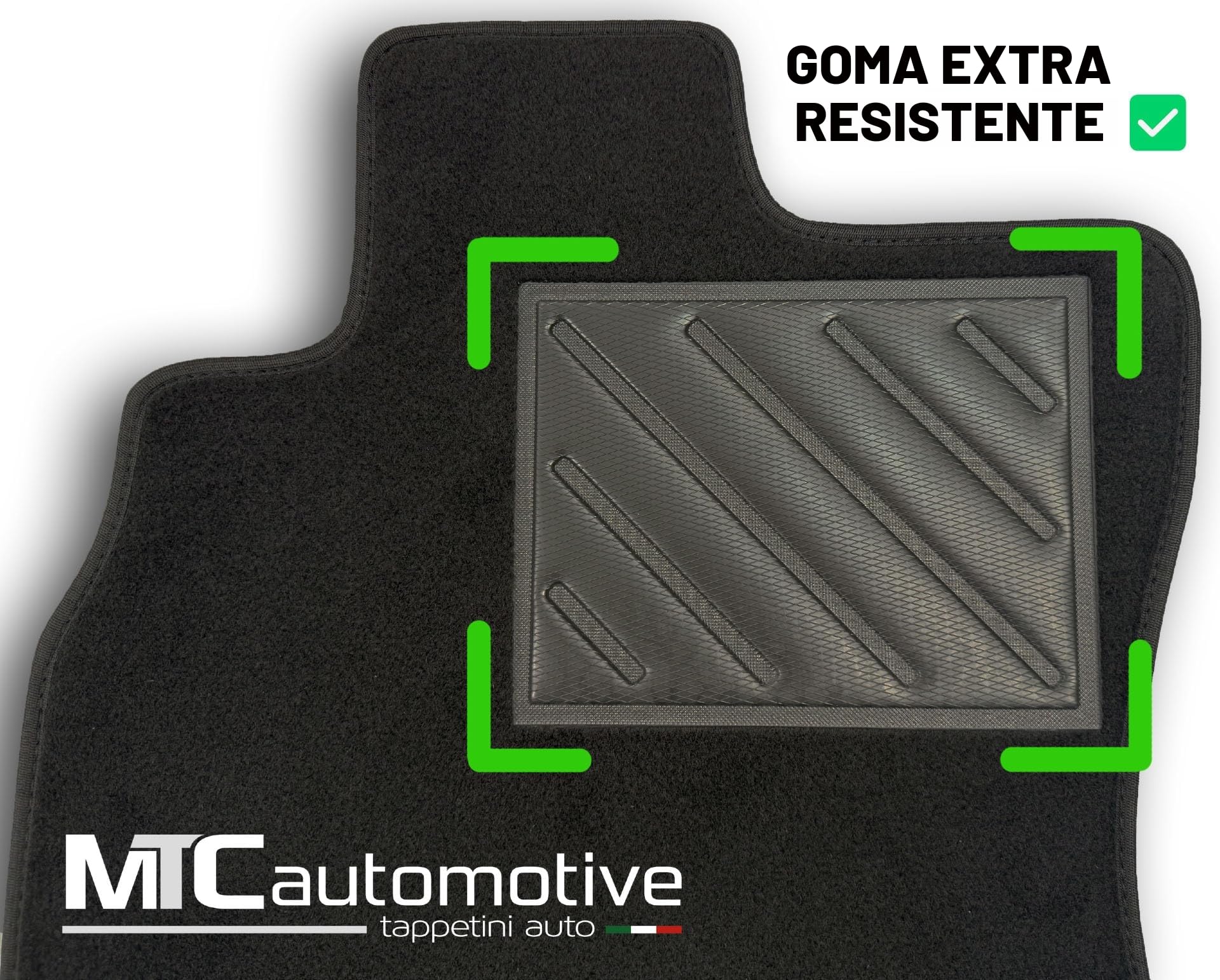 Alfombrillas para Ford Fiesta Vi MK6 2008-2011 BOTÓN Ovalado, Antideslizantes, umbral de Puerta de Goma Reforzada