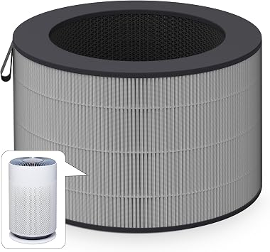 PuriCare 360 Filter Compatible with LG PuriCare 360 Purifiers, Model AS601HBB0, H13 HEPA & Activated carbon Filter, 1 Pack