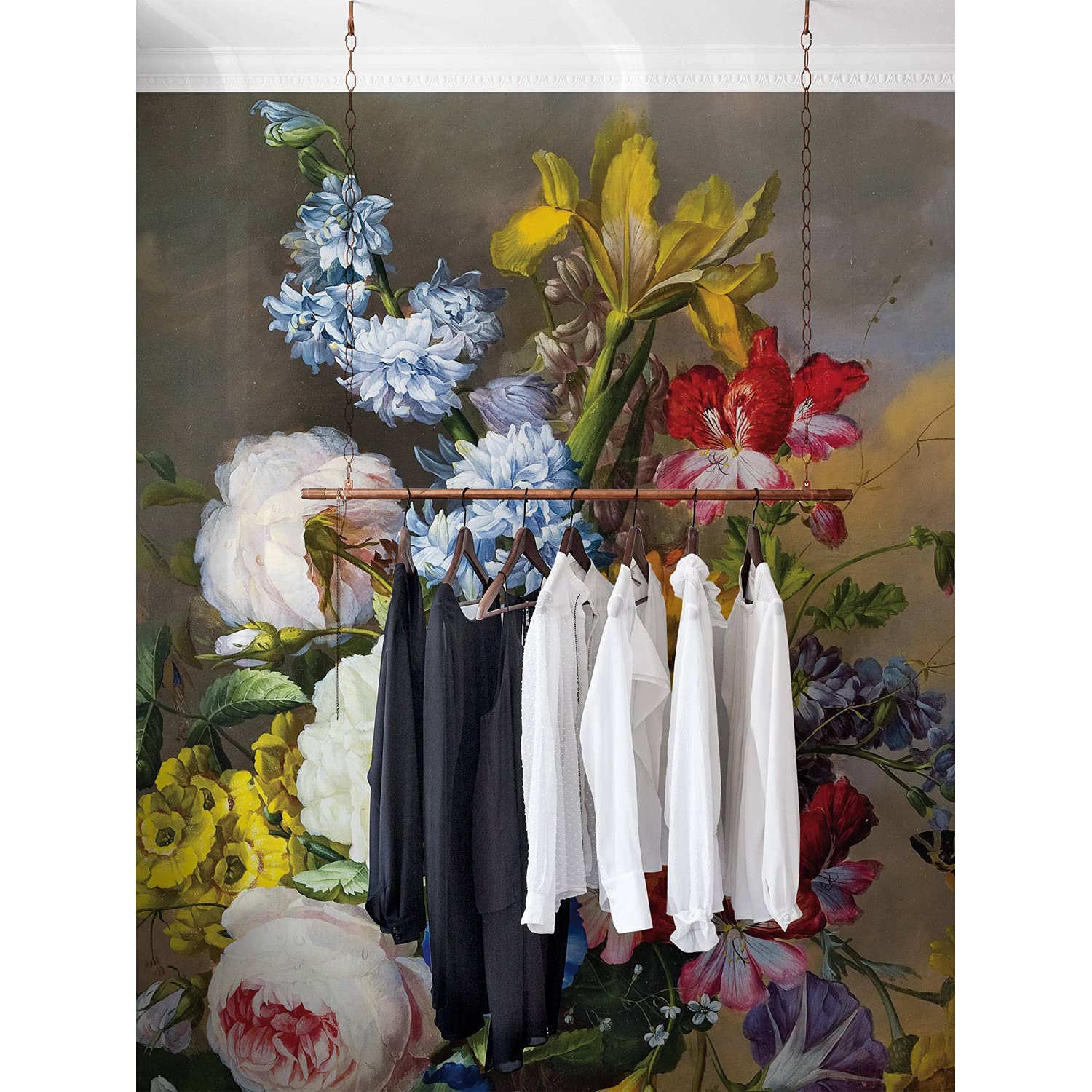 Papier peint 416x254cm Still Life Bouquet effet peinture a l'huile haut de gamme