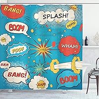 Vista 67 de Ambesonne Cortina de ducha de caballo, potente semental de Appaloosa, elegante estampado equino de campeón de sangre pura real, juego de decoración