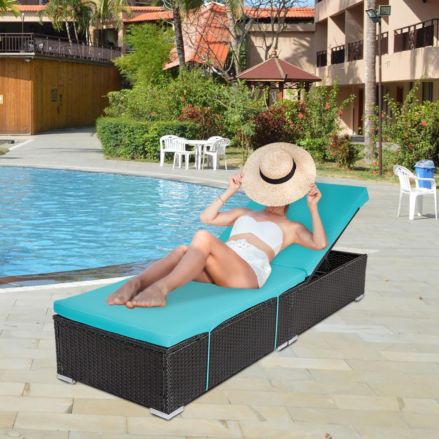 Buy Kinbor Lounge Chairs for Outside Chaise Lounge Outdoor Set of 2